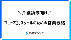 介護領域向けフェーズ別うケールのための営業戦略